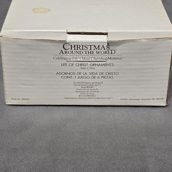 Set Of 6 House of Lloyd- Christmas Around the World - Life of Christ Ornaments - Picture 2 of 9